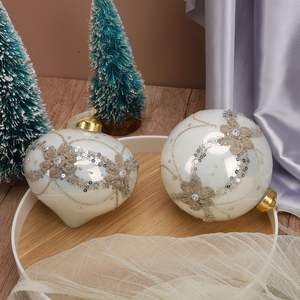 Adornos navideños transfronterizos <span class=keywords><strong>de</strong></span> alta calidad para <span class=keywords><strong>Amazon</strong></span>, adorno colgante <span class=keywords><strong>de</strong></span> <span class=keywords><strong>cristal</strong></span> pintado, Bola <span class=keywords><strong>de</strong></span> cebolla, lentejuelas para fiesta - Product Image 6