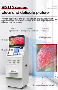 Convenient Movable Casters Card Reader Facial Camera for Self-Check Payment Kiosk Self Service Kiosk Market - Product Image 6