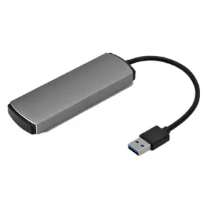 맥북 PC 용 하이 퀄리티 그레이 4 포트 유형 C USB 3.0 허브