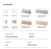 Boîtes de présentation pliables en plastique PS transparent de haute qualité, empilables, pour figurines Funko Pop, boîtes de rangement pour poupées