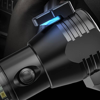 Marteau de sécurité multifonction rechargeable par USB, lampe torche LED, lampe de poche, échappatoire d'urgence automobile, lampe de secours solaire