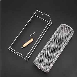 Cesta de Asado Giratoria Portátil Más Vendida con Asa Desmontable, Revestimiento Antiadherente, Parrilla Multifuncional para Exteriores - Product Image 4