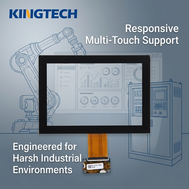 Kingtech 10.1" 1920x1200  G+G Capacitive Touch Screen Multi-Points Touch 45PIN Dual LVDS Industrial HMI TFT LCD Display Module