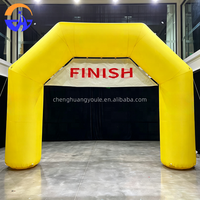 Arche gonflable de départ/arrivée pour marathon, arche d'entrée pour courses en plein air, événements sportifs, publicité, résistante aux intempéries, avec ventilateur intégré