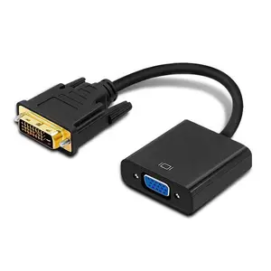 DVI-A Dual Link Male to HD15(VGA) Female Adapter (Gold Plated)