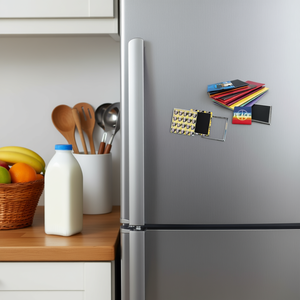 Imanes de nevera magnéticos de plástico rígido de diseño contemporáneo White Label, tamaño mediano, paquete de 50, gran poder de sujeción, multiusos - Product Image 3