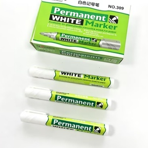 Marcadores Permanentes de Punta Redonda de Color Blanco al por Mayor de Fábrica, Tinta de Pigmento de Venta Caliente, Bolígrafo de Dibujo Resistente al Agua - Product Image 5