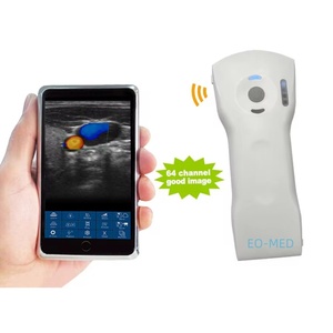 Échographe portable sans fil à double sonde Doppler, 64 canaux, 192 éléments, 3 en 1, pour usage vétérinaire DCU19H - Product Image 1