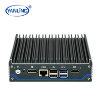 Nueva Mini PC Industrial sin Ventilador J6412 con RAM DDR4 y Almacenamiento SSD/HDD para Aplicaciones de Red