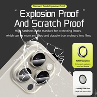 2025 vente chaude protecteur d'objectif de caméra anti-reflet pour iPhone 16 15 14 pro max plus
