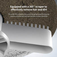 Juego de fregona telescópica de cabeza redonda con mango de acero inoxidable, fregona giratoria redonda 360 con cubo, fregona giratoria sucia de separación automática