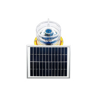 Lampe de navigation marine compacte en aluminium avec capteur photoélectrique intégré, LED solaire, protection IP68, balise lumineuse marine