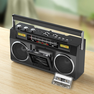 Retro Portable Cassette Recorder AM FM SW Radio BT <b>USB</b> TF Card Dual <b>Speakers</b> For Home Office Travel Use Stereo - Product Image 6