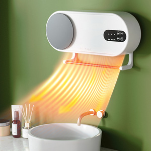 Wall Mounted Electric Bathroom <b>Heater</b> Dual Use Hot Cold Air <b>Small</b> Size 20 Sqm Heating Area Timing Function 2 8 Hours - Product Image 1