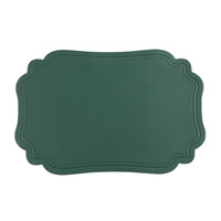 Napperons rétro matelassés confortables en cuir, résistants à la chaleur, pour table à manger, cuisine, usage quotidien familial