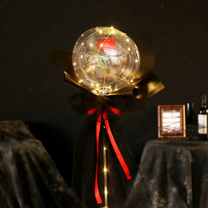 Led luminoso Bobo globo Rosa ramo globos <span class=keywords><strong>san</strong></span> <span class=keywords><strong>valentin</strong></span> conjunto <span class=keywords><strong>de</strong></span> flores decorativas para el Día <span class=keywords><strong>de</strong></span> <span class=keywords><strong>San</strong></span> Valentín - Product Image 4