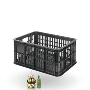 <b>Plastic</b> Bicycle Basket Rear Rack Storage <b>Crate</b> Woven Style Ventilated Carrier for City Bike Mountain Bike Road Bike - Product Image 3