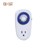BXST US Mini minuterie mécanique 24 heures programmable Plug in Light Timer