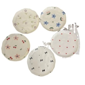 Korean-style InS-style Small Flower-shaped Irregular Hand-molded <b>Ceramic</b> <b>Plates</b> and Pastry <b>Plates</b> 16*2cm - Product Image 1