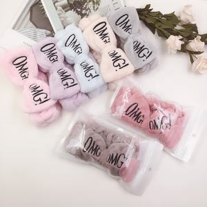 Diadema con lazo de felpa suave de diseño Simple de alta calidad, diadema de Spa, banda para el pelo Facial, banda para el pelo Ultra suave - Product Image 6