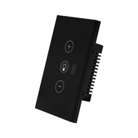 Interrupteur tactile intelligent Wi-Fi US/UE en verre trempé pour la maison, contrôle à distance via l'application Smart Life, compatible Google Alexa