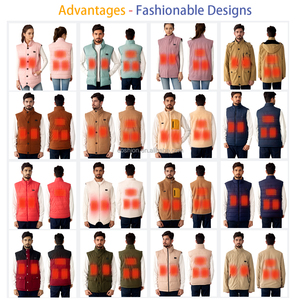 Veste de travail d'hiver <span class=keywords><strong>en</strong></span> molleton 100% coton poids lourd pour hommes matures, col rabattu, coupe décontractée, fermeture éclair avant, ODM à capuche - Product Image 5