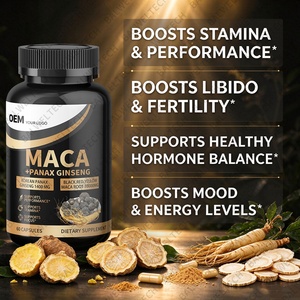 Cápsulas OEM Maca Man Power Plus, Cápsulas de Extracto de Ginseng Rojo, Fórmula y Empaque Personalizados, Ventaja de Costo al por Mayor y Suministro Estable - Product Image 4