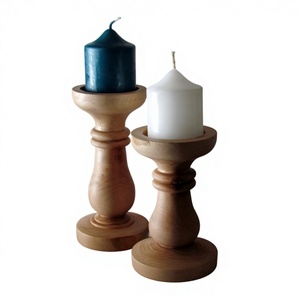 Rustic Wooden <b>Candle</b> Holder Set for Bedroom Decoration Natural Wooden <b>Candle</b> Holder Handmade Artisan Craft - Product Image 1