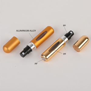 5ml Bottom-Filled Aluminum Refillable Perfume Atomizer Bottle with Screw Cap Mini Luxury <strong>Window</strong> Pump <strong>Spray</strong> - Product Image 5