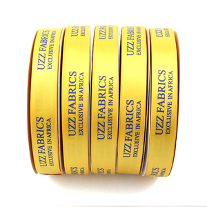 2025 nuovo Logo personalizzato serigrafia stampata in oro che timbra nastri personalizzati di marca <span class=keywords><strong>nastro</strong></span> in poliestere - Product Image 6