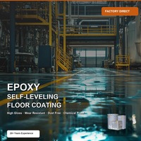 Revêtement de sol époxy autolissant métallique, résistant à l'usure et sans poussière pour usine, entrepôt, atelier, béton