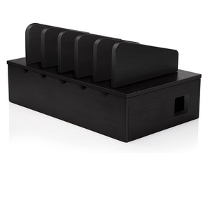 Desktop Storage Box Multi Compartment Phone <b>Tablet</b> Organizer 18L Rectangle <b>Standing</b> Type Office Organizer - Product Image 1