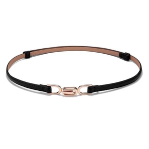 Ceinture fine (moins de 2 cm) en alliage vintage avec boucle, décorative mate, imprimée par transfert thermique, longueur 98 cm, pour chemise habillée, marque <span class=keywords><strong>SONGQI</strong></span> - Product Image 5