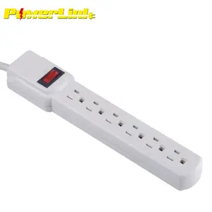 6 outlet CUL UL power strip power bar relocatable power tap(06-PT6672)