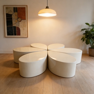 Tabouret cube Y141 <span class=keywords><strong>en</strong></span> FRP multicolore, design moderne, pour centre commercial, aéroport, salon, hall d'exposition, chaise légère empilable - Product Image 5