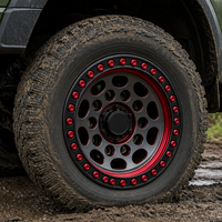 Jantes forgées style Beadlock 17-22 pouces noir mat 20 mm ET pour Hilux tout-terrain haute performance