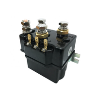 صندوق لولبي 12VDC ونش احترافي مزدوج 2P/4 قطب مرحل طرفي نحاسي عريض للقارب سهل التركيب