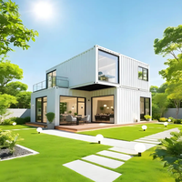 Vente en gros usine : Villa préfabriquée en acier léger au design moderne et luxueux, capsule spatiale avec système intelligent et conteneur
