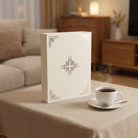 Boîte de rangement pour colliers de style livre vintage, type à rabat, étui à bijoux pour perles, emballage cadeau pour la vente au détail