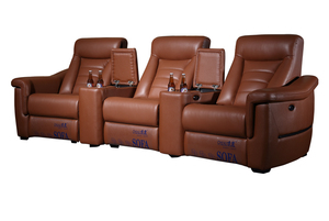3 plazas sala de teatro reclinable habitación VIP cine sofá de muebles para el hogar asientos sofá reclinable - Product Image 2