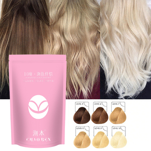 Chaoben professionale biondo biologico candeggina per capelli in polvere permanente di colore sbiancante in polvere rimozione dei capelli per il salone - Product Image 3