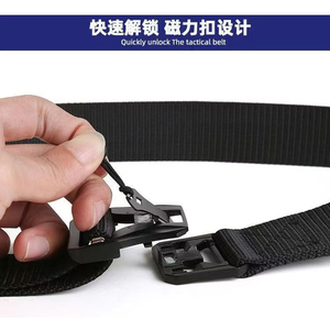 タクティカルナイロンベルト メンズ ヘビーデューティーウェビングベルト クイックリリースバックル付き 新品 アウトドアワークベルト 作業用ベルト - Product Image 3