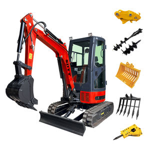 Excavator Mini Hidrolik 3,5 Ton Mesin & Warna Kustom Bersertifikat CE untuk Konstruksi dan Pertanian Gratis - Product Image 1
