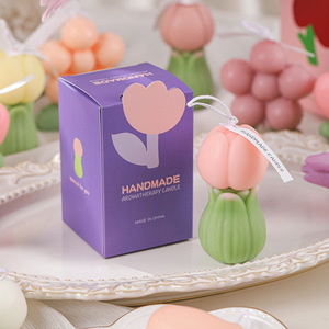 Caja de Regalo con Velas Aromáticas en Forma de Flor, sin Humo, Ambiente Romántico, Mini Vela, Recuerdo Perfecto, Regalo Hecho a Mano - Product Image 4