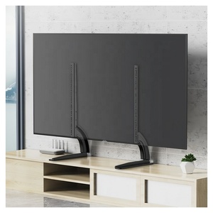 Heavy Duty hỗ trợ 50kg Tabletop TV gắn kết có thể điều chỉnh chiều cao phổ TV máy tính để bàn đứng cho 32-75 inch màn hình phẳng - Product Image 2