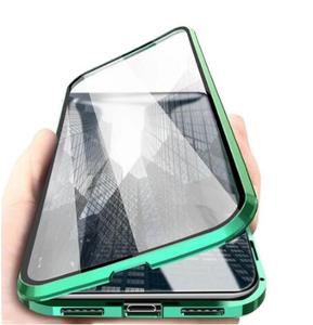 Étui magnétique en métal à adsorption de haute qualité avec dos en verre trempé pour <span class=keywords><strong>iPhone</strong></span> - Product Image 1