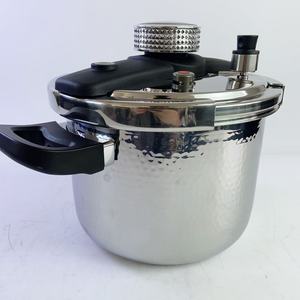 <span class=keywords><strong>Olla</strong></span> <span class=keywords><strong>a</strong></span> presión de acero inoxidable con textura de martillo, utensilios de cocina de inducción franceses de 6L al por mayor - Product Image 2