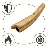 Sifflet en laiton ultra-sonore pour l'entraînement et le divertissement des oiseaux en extérieur, avec appel de caille, pour le camping et jouet pour enfants