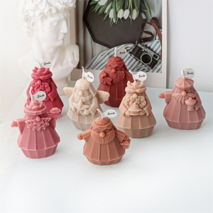 Mignon Simple Roi Statue Moule Silicone Lilliputian Aroma <span class=keywords><strong>Bougie</strong></span> Outil DIY Faire Gâteau Cuisson Gypse Résine Savon Articles Ménagers - Product Image 4