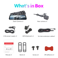 Caméra de tableau de bord DVR de voiture OEM/ODM AI 4K IMX675 STARVIS 2 WDR ADAS GPS WiFi à double objectif, enregistreur vidéo, rétroviseur